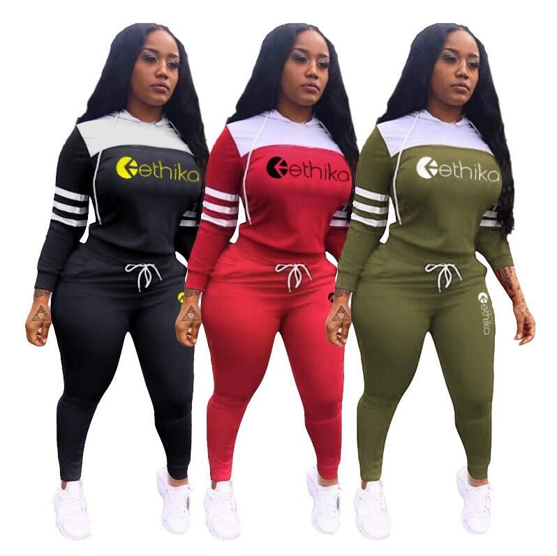 2020 Women Sweat Suit Designer Tracksuit Long Sleeve Hooded Hoodies And