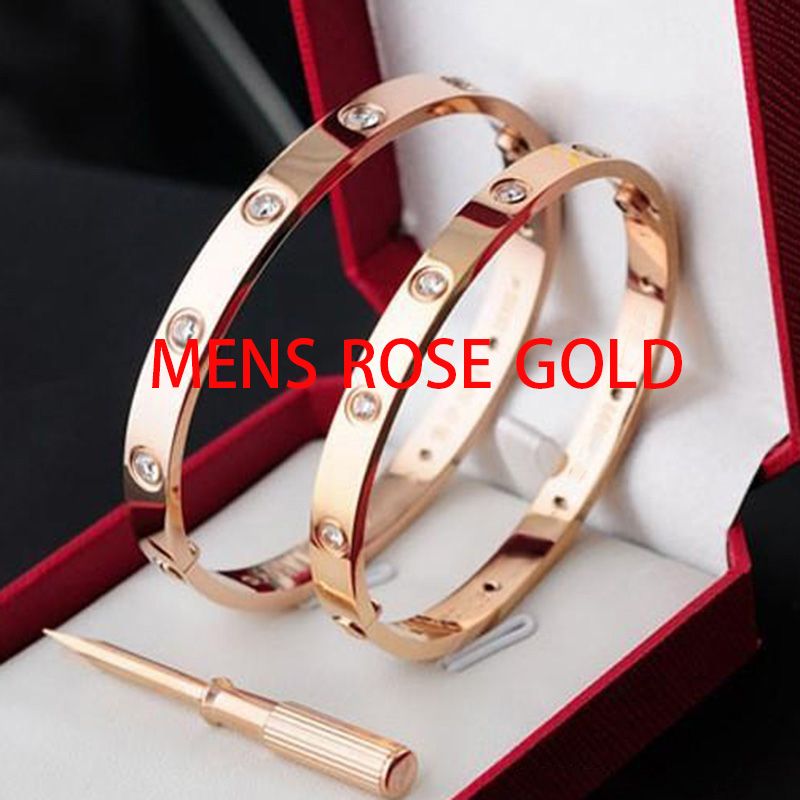 Männer Rose Gold mit Steinen