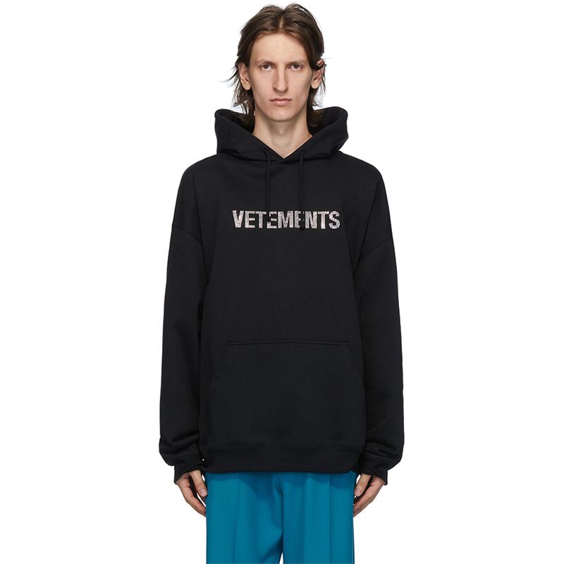 vetements moletom com capuz dress