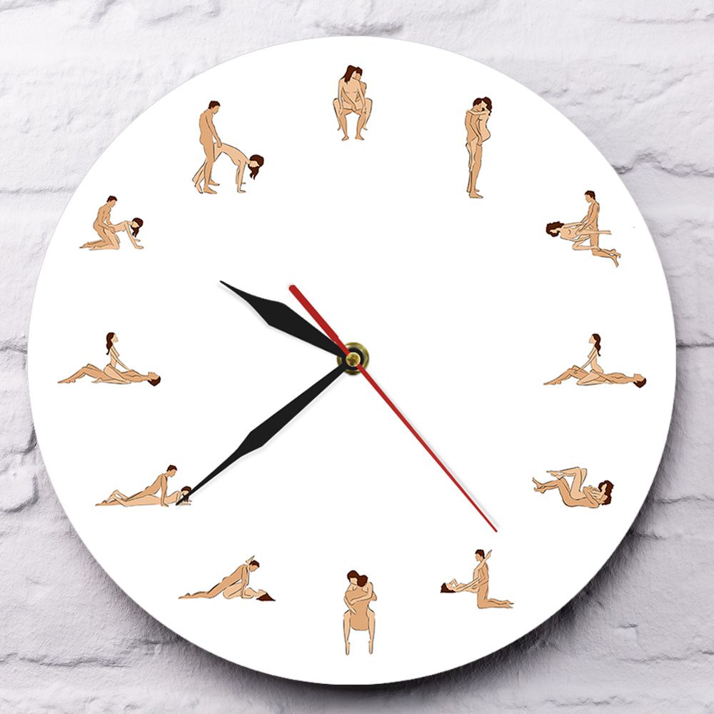 Wall Clock 12 Sex Positions Decorative Wall Watch Kama Sutra Adult Wall Art...