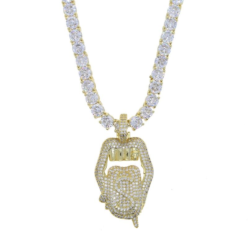 Pendant with 46cm CZ Chain