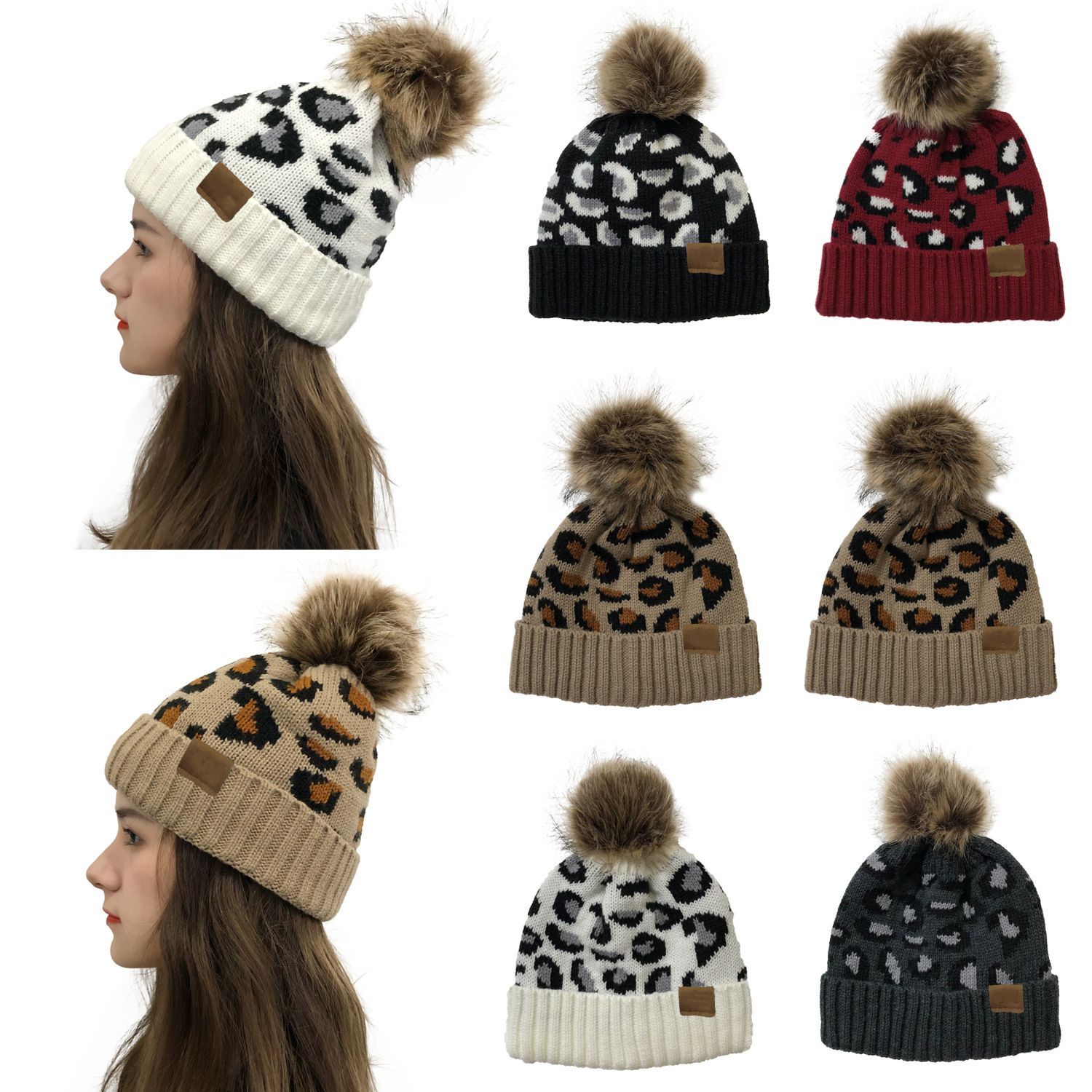 Free DHL UPS Women Winter Knitted 