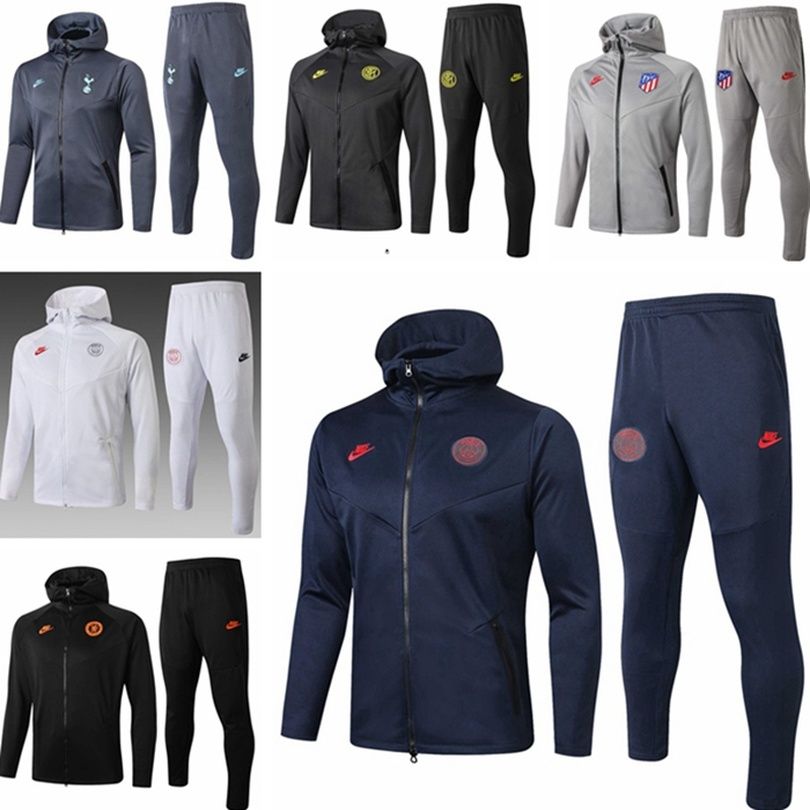 2021 Men 20 21 Winter Barcelona Soccer Hoodie Jacket Tracksuit Soccer Sweater 2020 2021 Spurs Survetement Chandal Football Tracksuits Jacket 010 From Tshirts1688 40 42 Dhgate Com