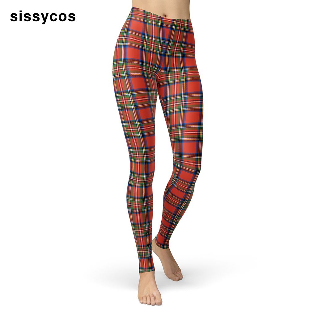 Salida Monje Fuera de servicio Navidad Tartán Scotch Plaid Plaid Estampado Leggings para mujeres Chicas Comprobar elástico Elástico Push Up Pantalones Salida Monje Fuera de servicio Navidad Tartán Scotch Plaid Plaid Estampado Leggings para mujeres Chicas Comprobar elástico Elástico Push Up Pantalones