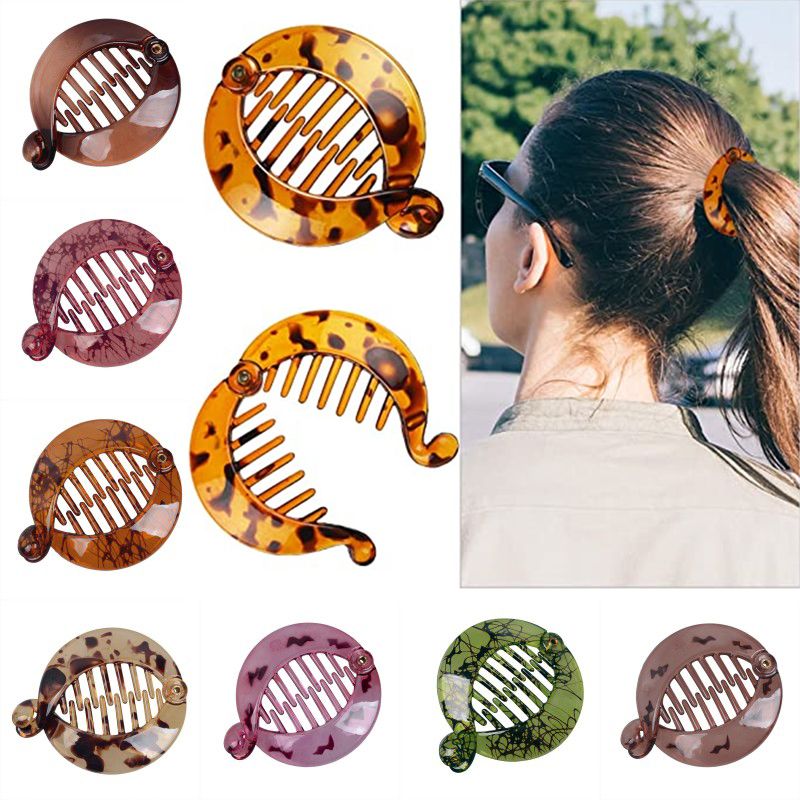 Medium size Hair banana clip in Brown  Banana clips