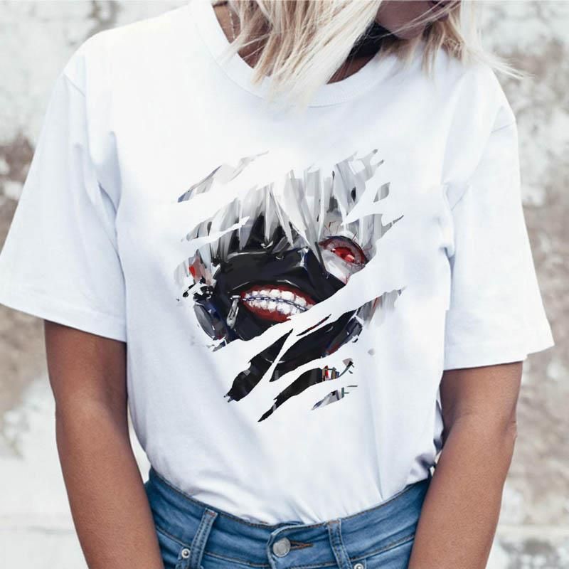 Compra Kaneki Ken Tokyo Ghoul T Shirt Ropa Camiseta Camiseta Mujer Camisetas  Ulzzang Mujeres Coreano Gráfico Divertido Para El Top Harajuku Barato |  Entrega Rápida Y Calidad | Es.Dhgate
