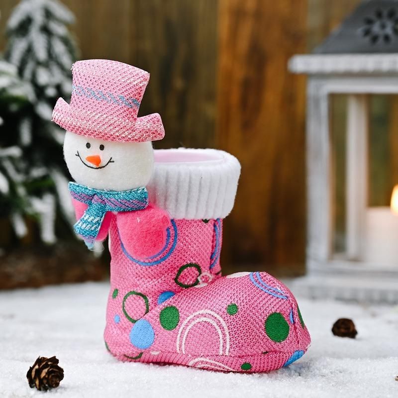 Pink Christmas Boot
