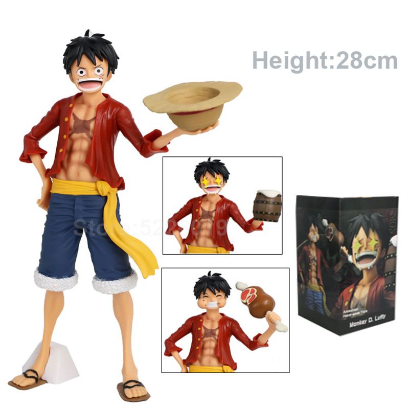 28cm One Piece Monkey D. Luffy Anime Figure Three Forms Of Luffy