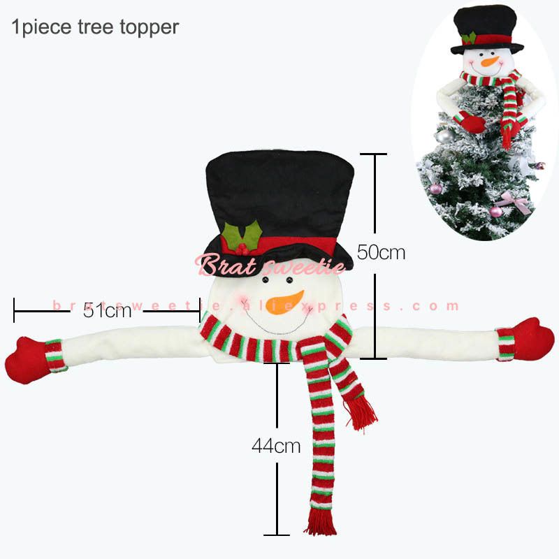 Topper de árvore do boneco de neve