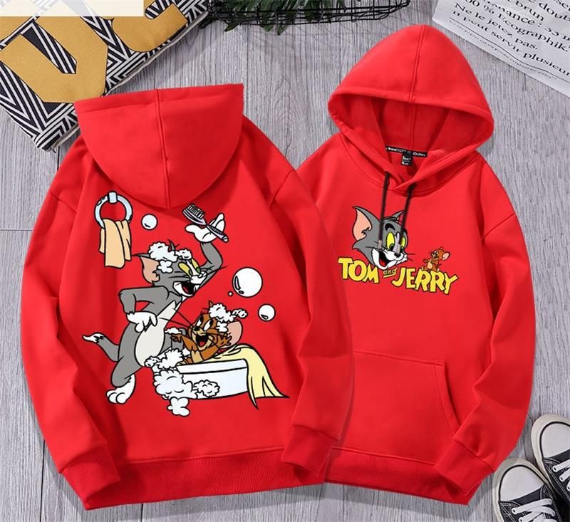 Compra Tom Y Jerry Moda Con Capucha Impresa De Las Mujeres Diseñador De Los  Hombres Sudaderas Con Capucha Manga Larga Tops Ropa Para Parejas Barato |  Entrega Rápida Y Calidad | Es.Dhgate