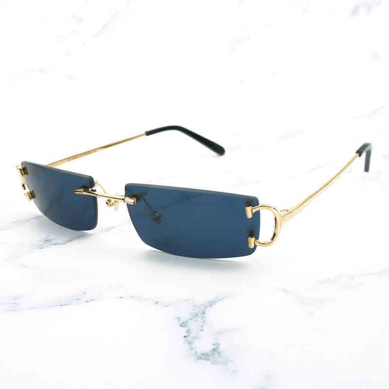 Absolutely Chic Square Rimless Sunglasses - Tooksie LLC
