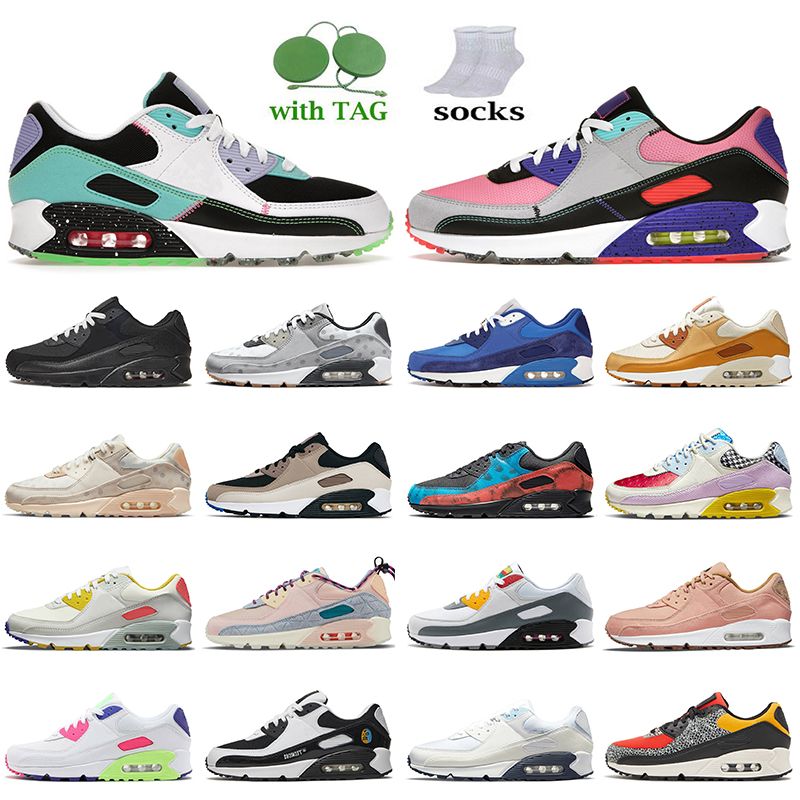Koop Exeter Edition Multi 2022 Dames Mens Running Schoenen 90 Met Sokken  Joggen Trainers Navy Blue Patchwork Eerste Gebruik Signaal Blauw Suede  Leather Triple White Black Sneakers Goedkoop | Snelle Levering En