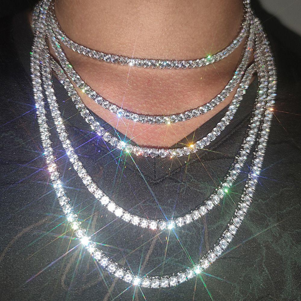 3mm 4mm 5mm Hip Hop Tennis Chains 