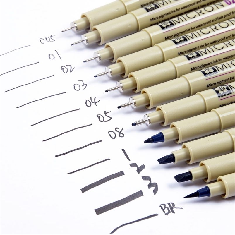 Pigment Liner Pigma Pen Manga Markers Needle Pen Hook Line