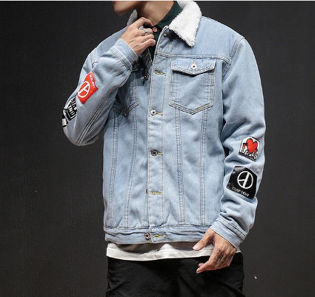 fur coat jean jacket