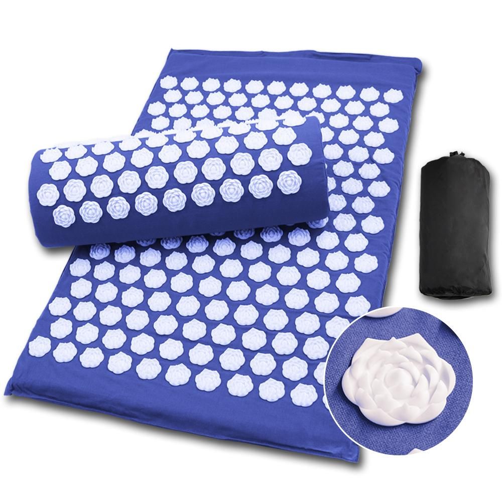 2021 Lotus Acupuncture Massager Mat Set Relieve Stress Back Pain