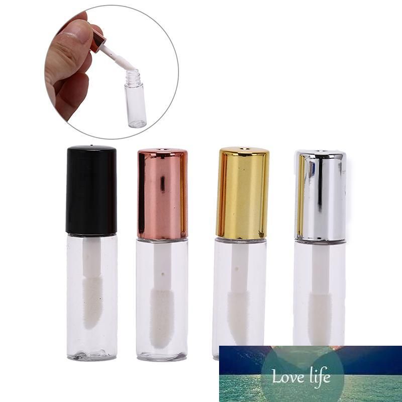 2020 DIY 1.2ml Empty Lipstick Bottle Lip Gloss Tube Lip Balm Tube Container With Cap Clear Black