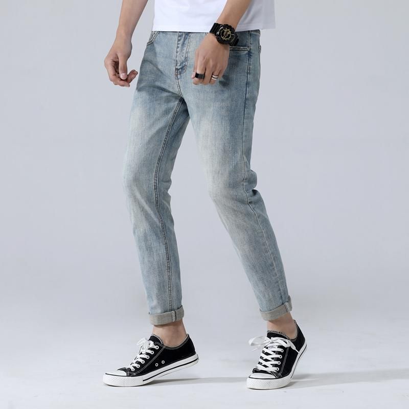 Compra Pantalones Vaqueros Para Hombres 2021 Hombres Diseñados Denim  Delgado Vintage Luz Azul Hombre Jean Estilo Retro Masculino Pantalones  Casuales Moda Pantalones De Calidad Barato | Entrega Rápida Y Calidad |  Es.Dhgate