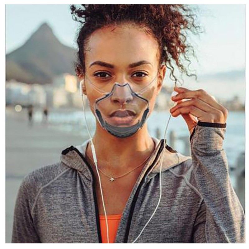 Originalidad Visera Transparente Transpirable Labio Labio Máscara Cara Mujer Hombre Boca Mascarillas K2 De 4,1 € |