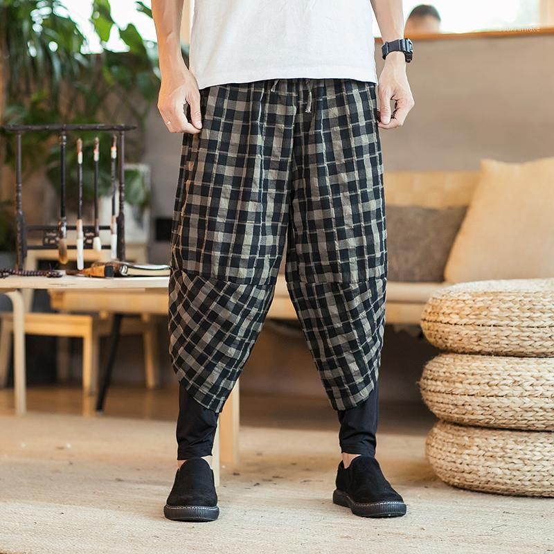 Broek heren casual baggy cargo dunne trendy zomer zwarte - chiquestijl.com