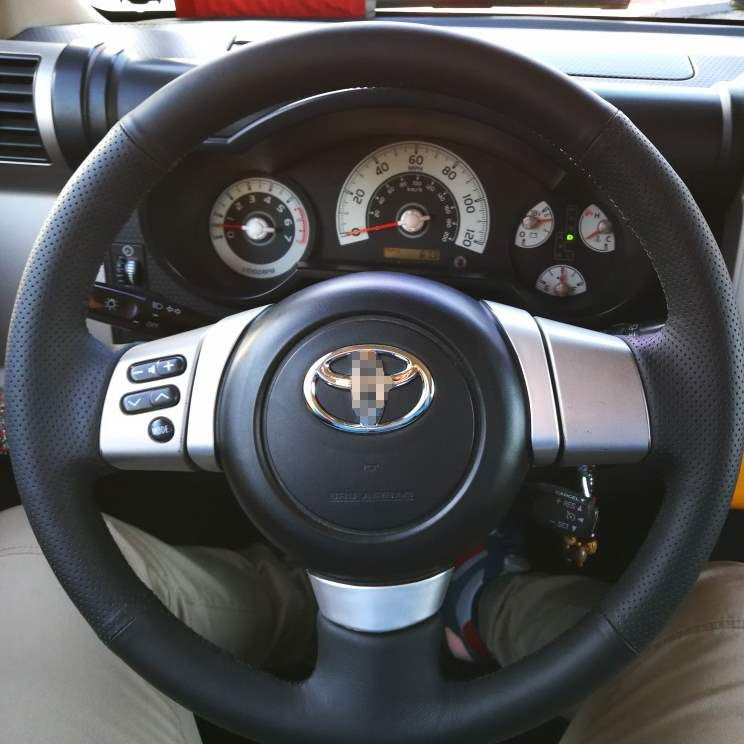 DIY Steering Wheel Cover Custom Fit For Toyota Camry RAV4 FJ CRUISER