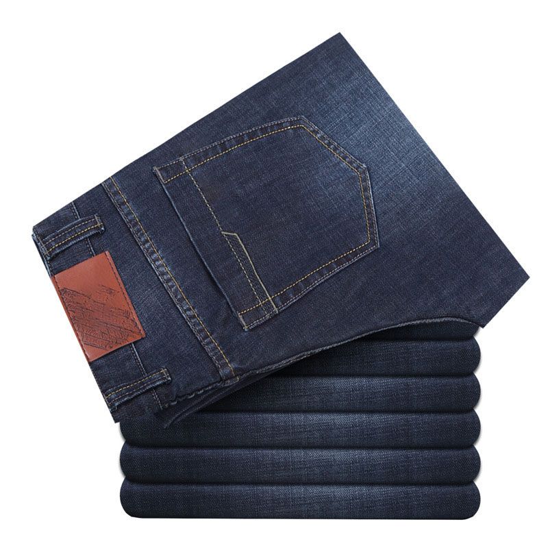 Compra Nueva Marca Jeans Para Hombre Otoño E Invierno Slim Slim Tube  Maduras Moda Maduras Moda Coreano Versátil Pantalones Casuales Pantalones  Clásicos Barato | Entrega Rápida Y Calidad | Es.Dhgate