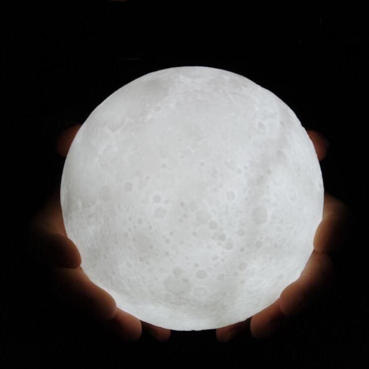 Lámpara de luna blanca de 8 cm