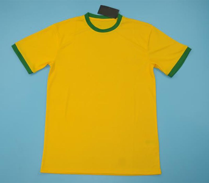 BRAZIL 1970 Pele #10 Retro  WORLD CUP Jersey Size XL 