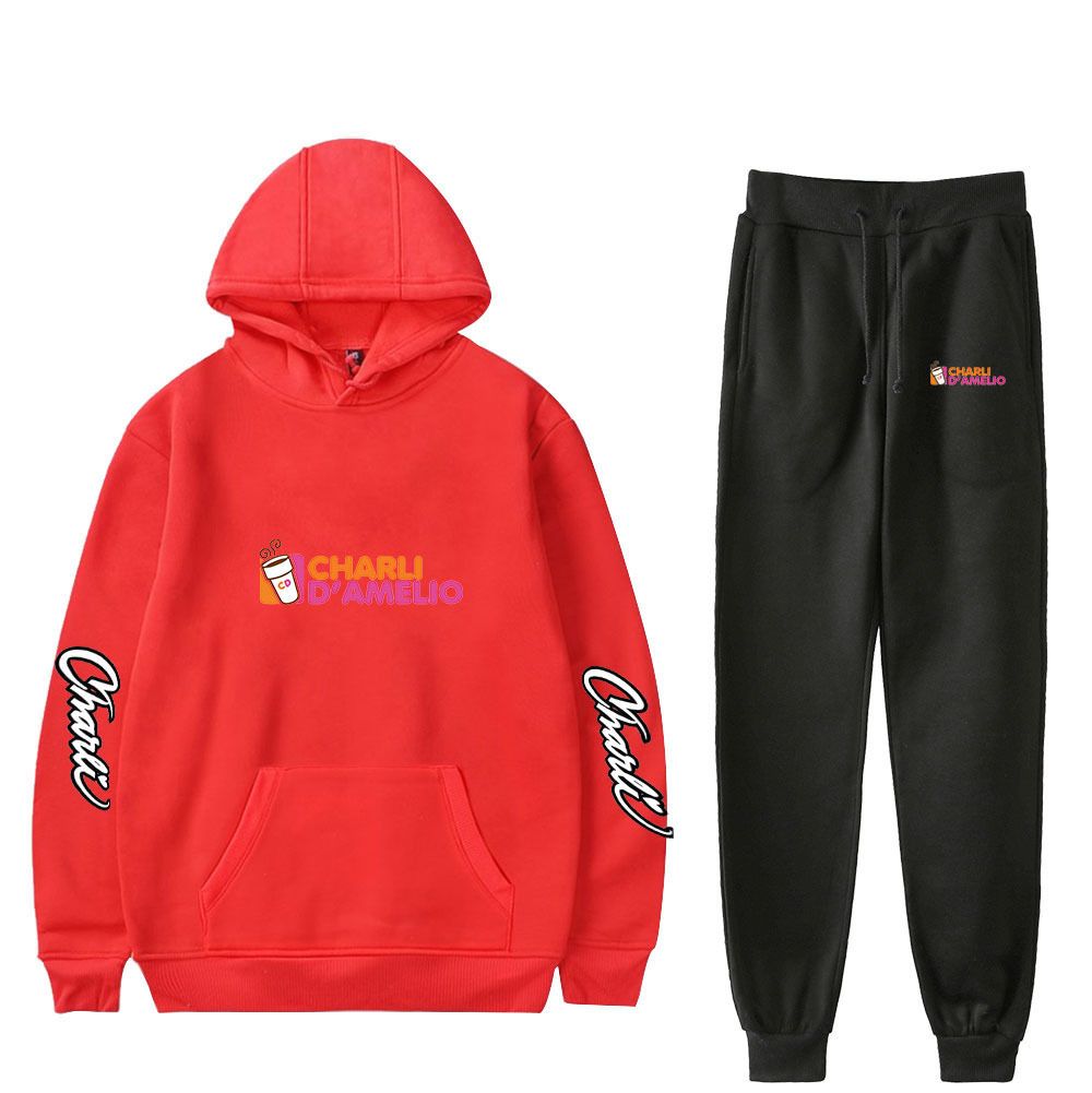Compra Sudadera Con Capucha De Moda Sweatpants Charlie Damelio Sudadera Con  Capucha + Pantalones Conjunto Hombres Y Ropa De Mujer Tops + Pantalones Dos  Piezas Barato | Entrega Rápida Y Calidad | Es.Dhgate