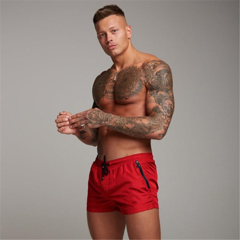 Red Swimwear Men