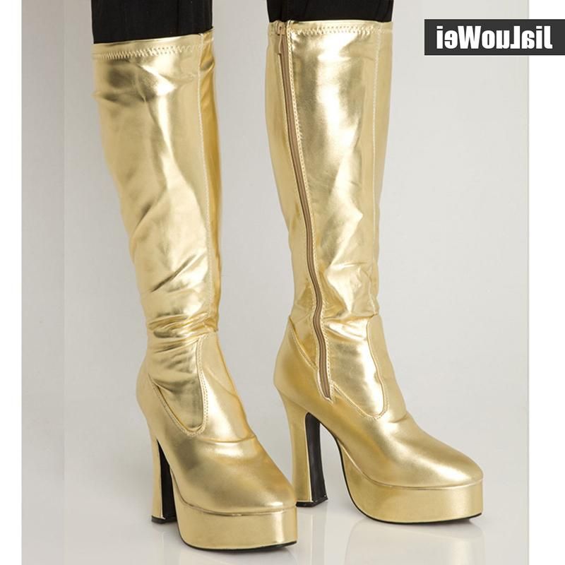Boots Fashion Women FUNTASMA EXOTICA 2000 4 Chunky Heel Platform GOGO Boot  Knee High Sexy Leather Shoes Western Style From Camelino, $121.22 |  DHgate.Com