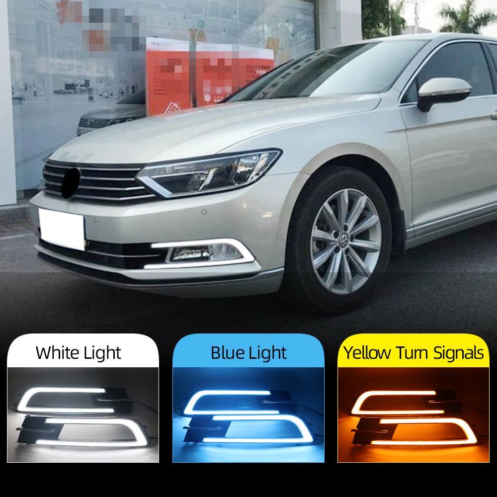 Auto DRL LED Daytime Running Light Turn Signal Day Light Lamp Fog Lamp