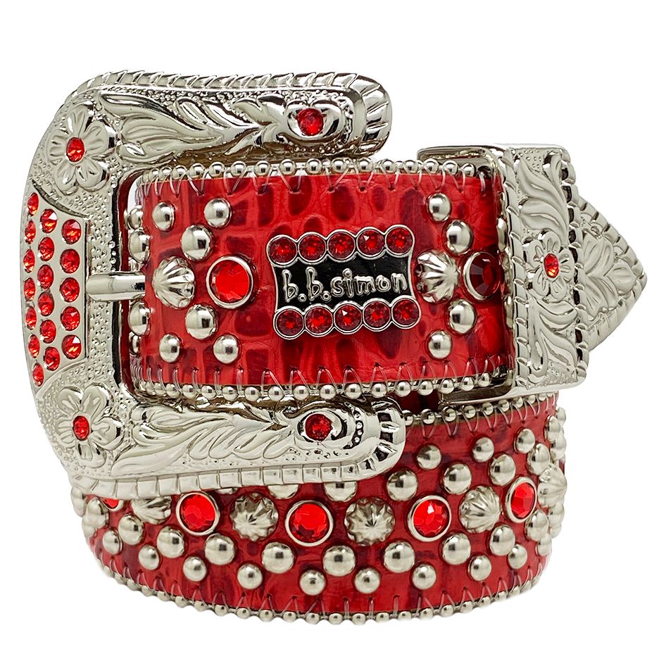 Red With Silver Buckle