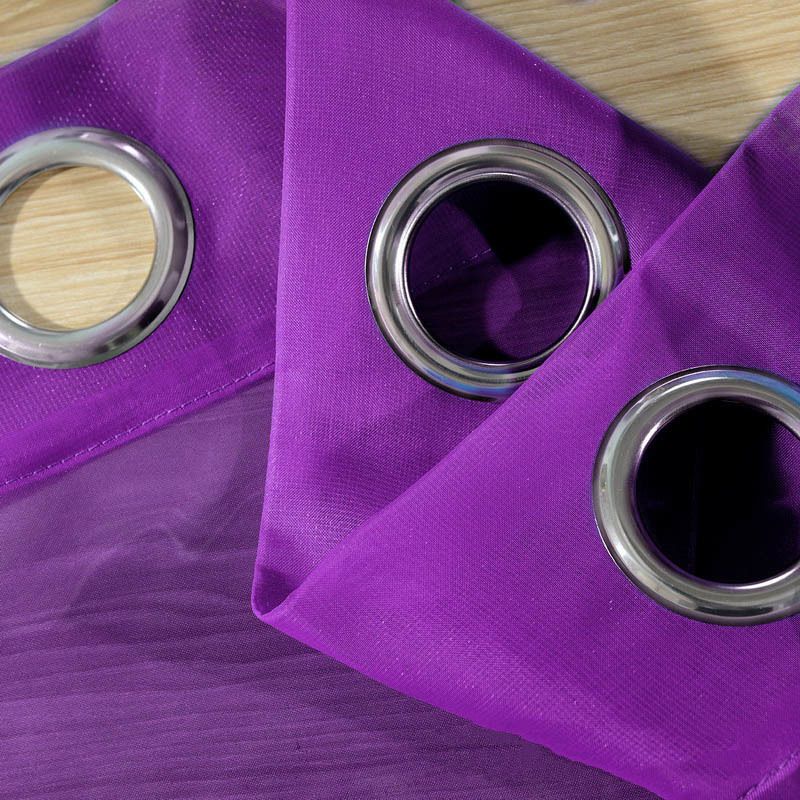Темно-фиолетовый тюль