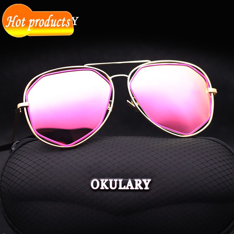 Acquistare 2021 La Nuova Tendenza Occhiali Da Sole A Specchio Femminile 4  Rosa / Rosa / Rosa / Blu / Argento UV400 Con Scatola Libera 7MVU Economico  | Consegna Veloce E Qualità | It.Dhgate