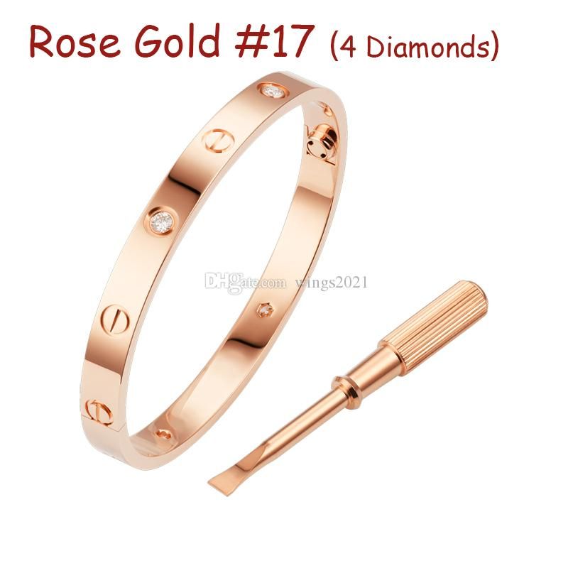 Rose Gold # 17 (4 Diamonds)
