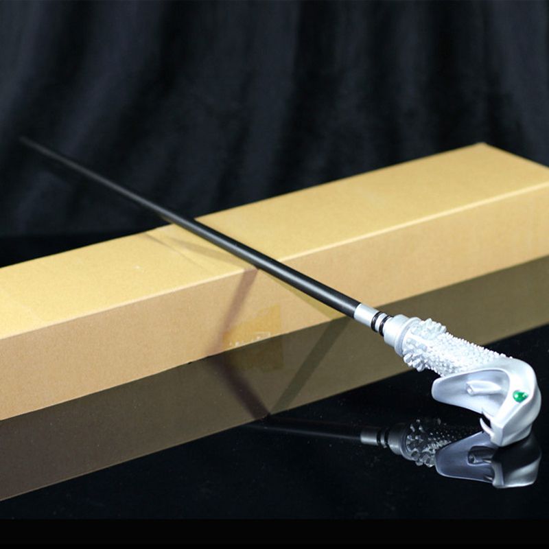 AKBQ Metal Core Lucius Malfoy Wand Magic Wand,with Replica Ollivanders Wand Box,Halloween And Christmas Props,Movie Props Wands AKBQ Metal Core Lucius Malfoy Wand Magic Wand,with Replica Ollivanders Wand Box,Halloween And Christmas Props,Movie Props Wands