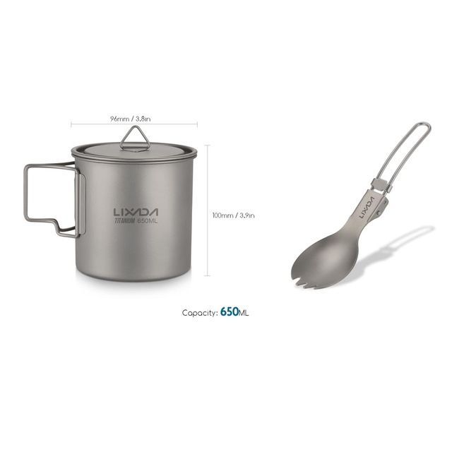 650ml cup with spork