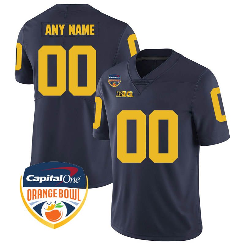 Navy with Orange Bowl Patch