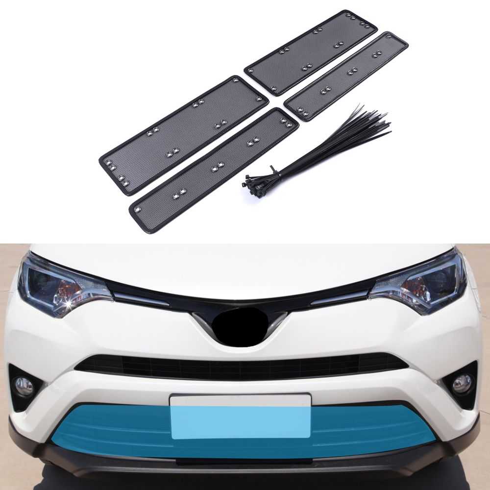Toyota RAV4 2015-2018 Accesorios para el coche delantero de parrilla inserción mallas