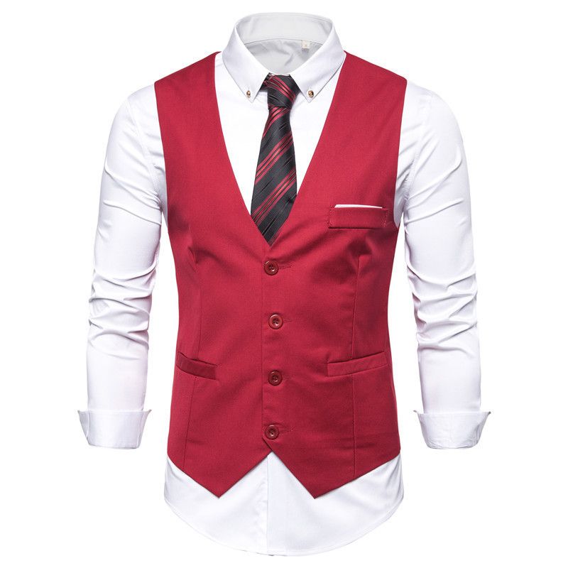 Compra 6xl Tamaño Grande Para Hombre Negro Azul Vestido Rojo Chaleco Chaleco  De Chaleco Para Hombres Sin Mangas Blazer Negocio Casual Traje Chalecos  Formal Chaleco Hombre 201123 Barato | Entrega Rápida Y