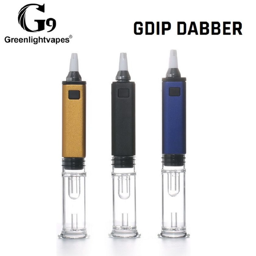 Genuine G9 Greenlightvapes Gdip Dabber Portable Mini Dab Rig 1000mAh
