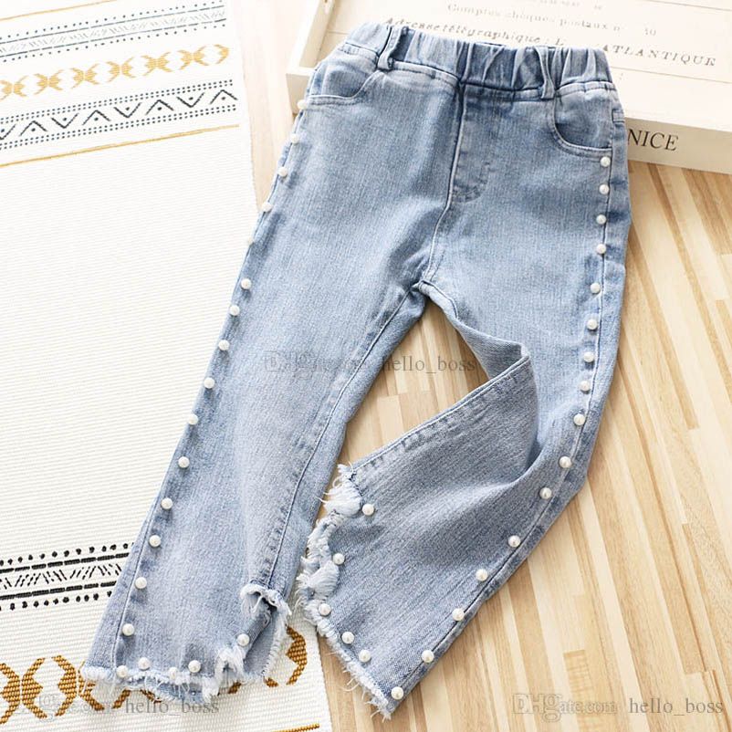 Compra Primavera 2021 Pearl Girls Jeans Fashion Hole Kids Jeans Denim Girls Pantalones  Pantalones Para Niños Pantalones Placeres Jeans Para Niños Ropa / B3677  Barato | Entrega Rápida Y Calidad | Es.Dhgate