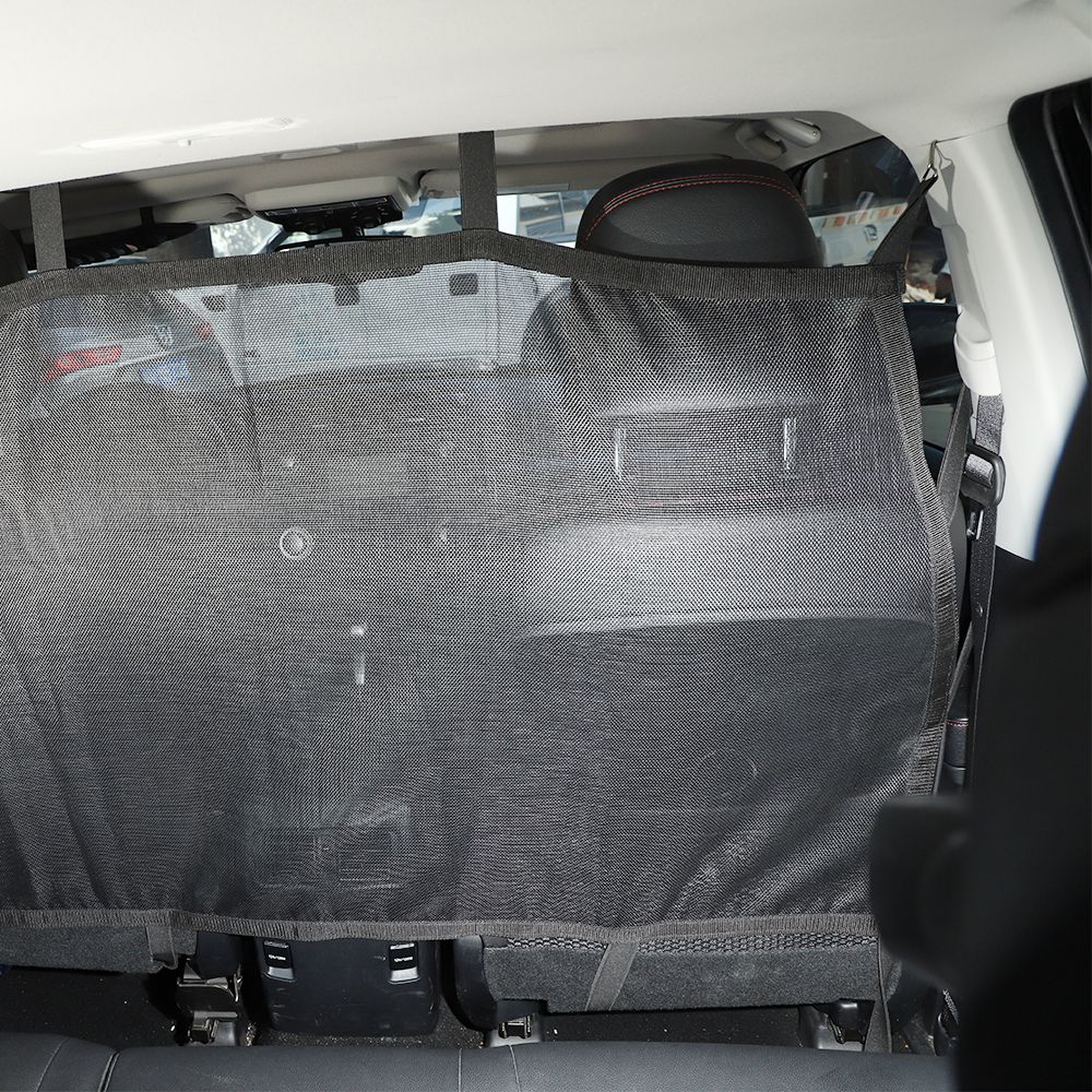 Cargo Net Rear Seat Divider Net Dog Car Barrier for Toyota 4Runner 2010-20 Black