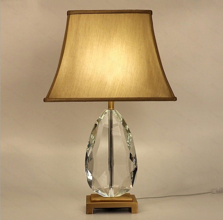 2021 Crystal Table Lamp Bedroom Bedside Room Crystal Desk Lights Living
