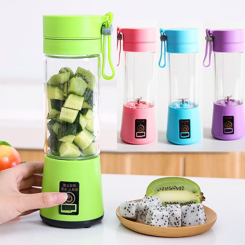 2020 380ml Personal Blender With Travel Cup Usb Portable Electric Juicer Blender Rechargeable ...