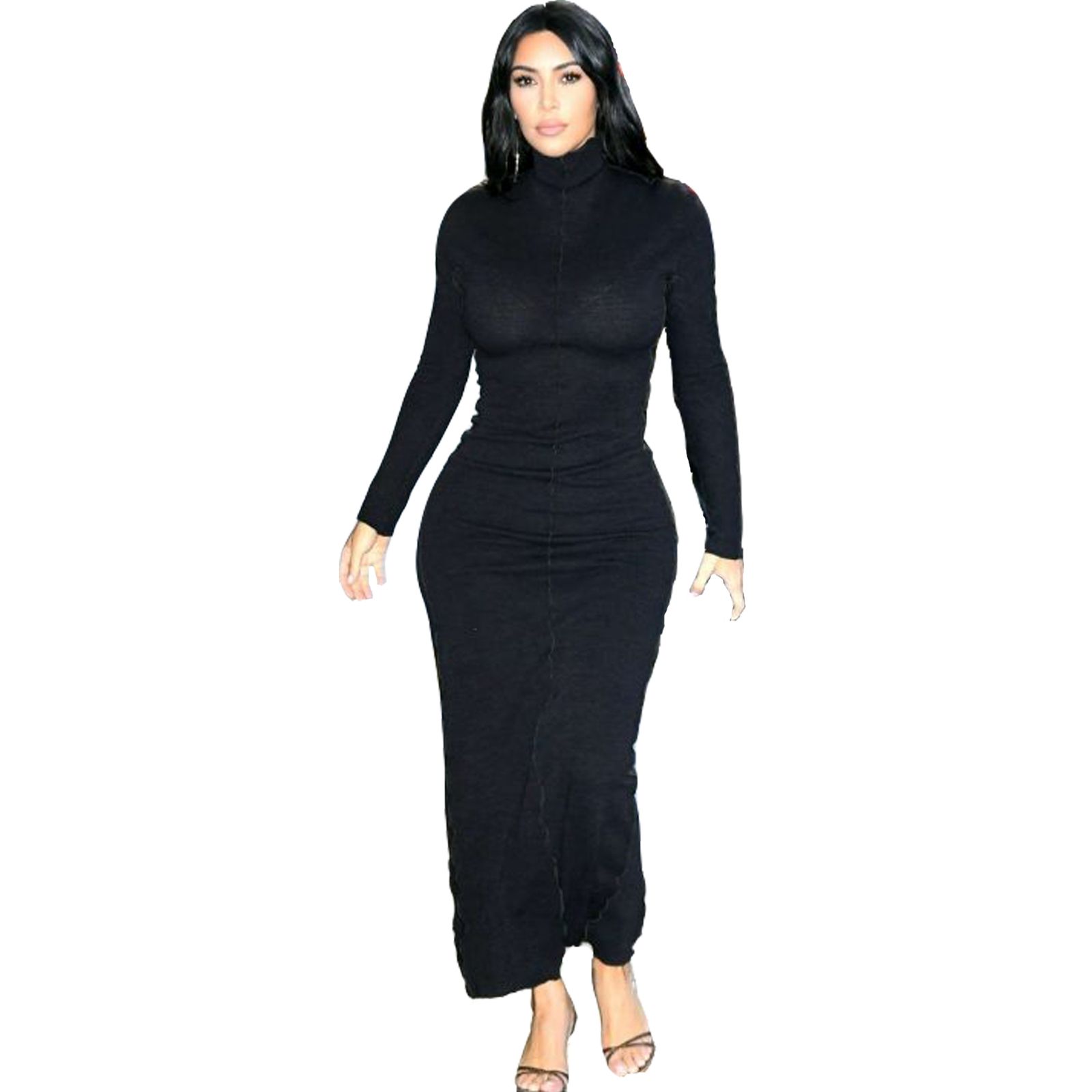 KGFIGU KIM KARDASHIAN MUJERES MAXI VESTIDO POR LARGO 2020 VESTURSOS NEGRO BODEO DE VERANO KGFIGU KIM KARDASHIAN MUJERES MAXI VESTIDO POR LARGO 2020 VESTURSOS NEGRO BODEO DE VERANO