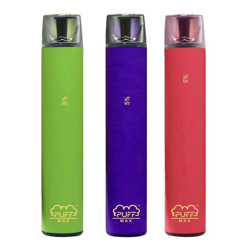 Puff Bar MAX Vaporizers Device Puff Plus 2000+ Puffs Longest Lasting Disposable Vape Pen
