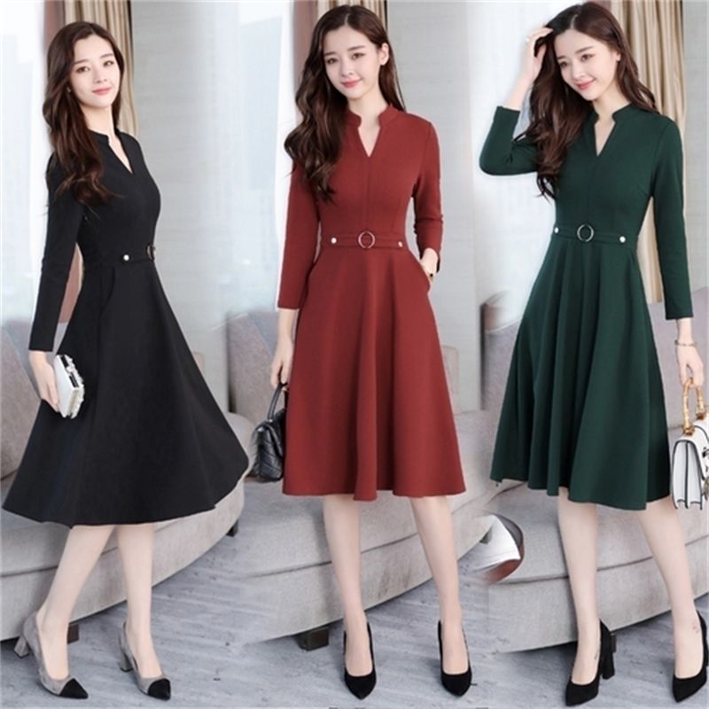 Stinlicher Autumn Winter Dress Women 