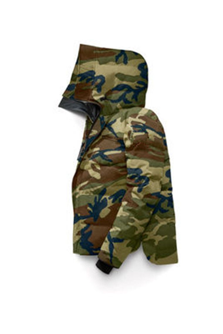 Camouflage groen rood logo